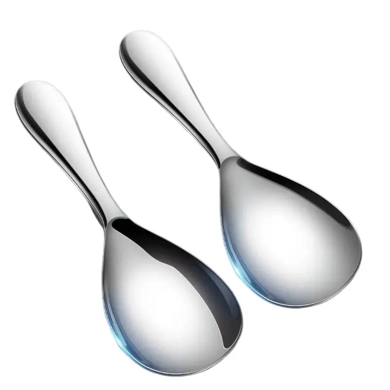 Japanese Stainless Steel Long Handle Rice Spatula & Serving Scoop