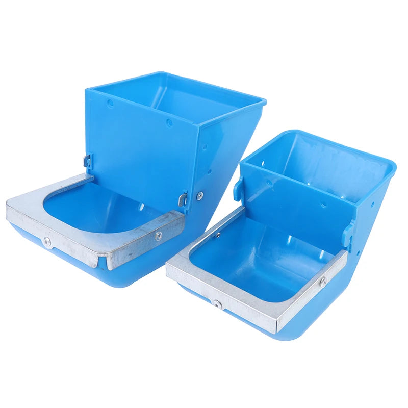 Rabbit Feed Box Hopper | Anti-Spill Cage Feeder Trough
