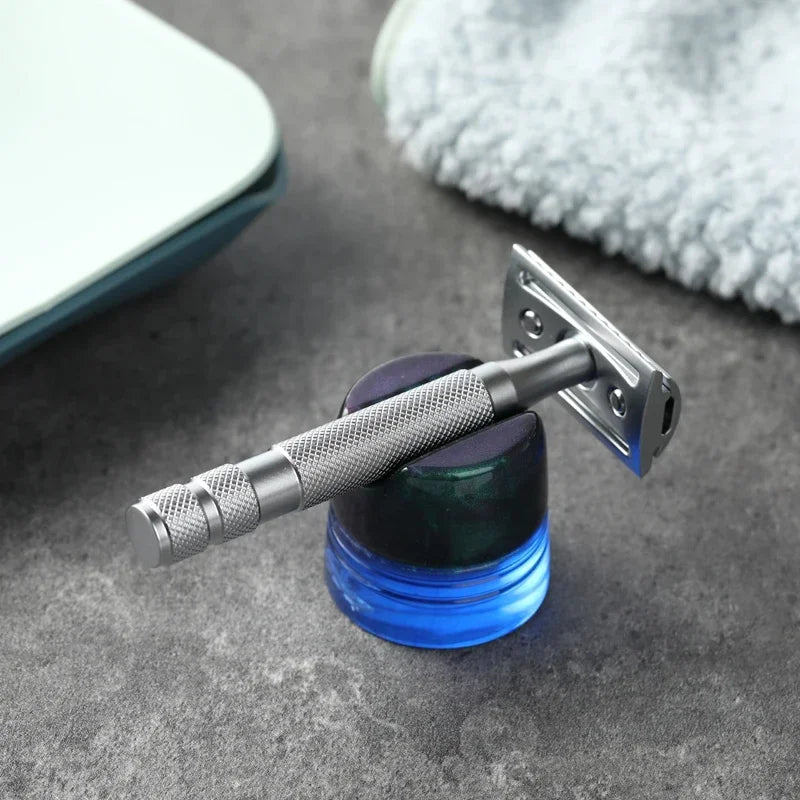 2026 YAQI Ocean Resin Shaving Razor Holder Stand for Men 14mm Stylish Bathroom Accessory Peaceful Pleasures Health and Wellness