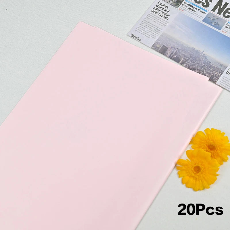 20Pcs Waterproof Two-Sided Floral Wrapping Paper 58×58cm