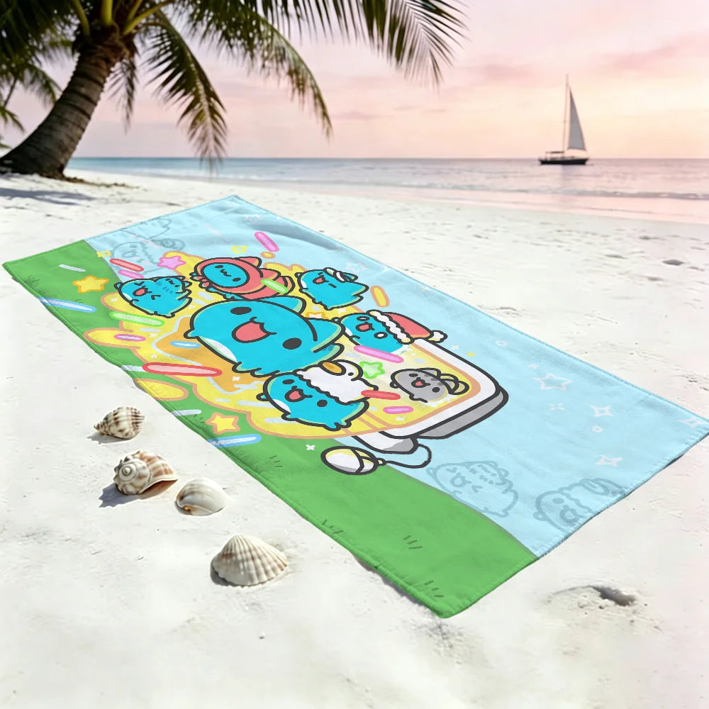 Bugcat Capoo Anime Beach Towel – Quick Dry, Soft, 11 Sizes Anime Beach Towel Peaceful Pleasures Health and Wellness