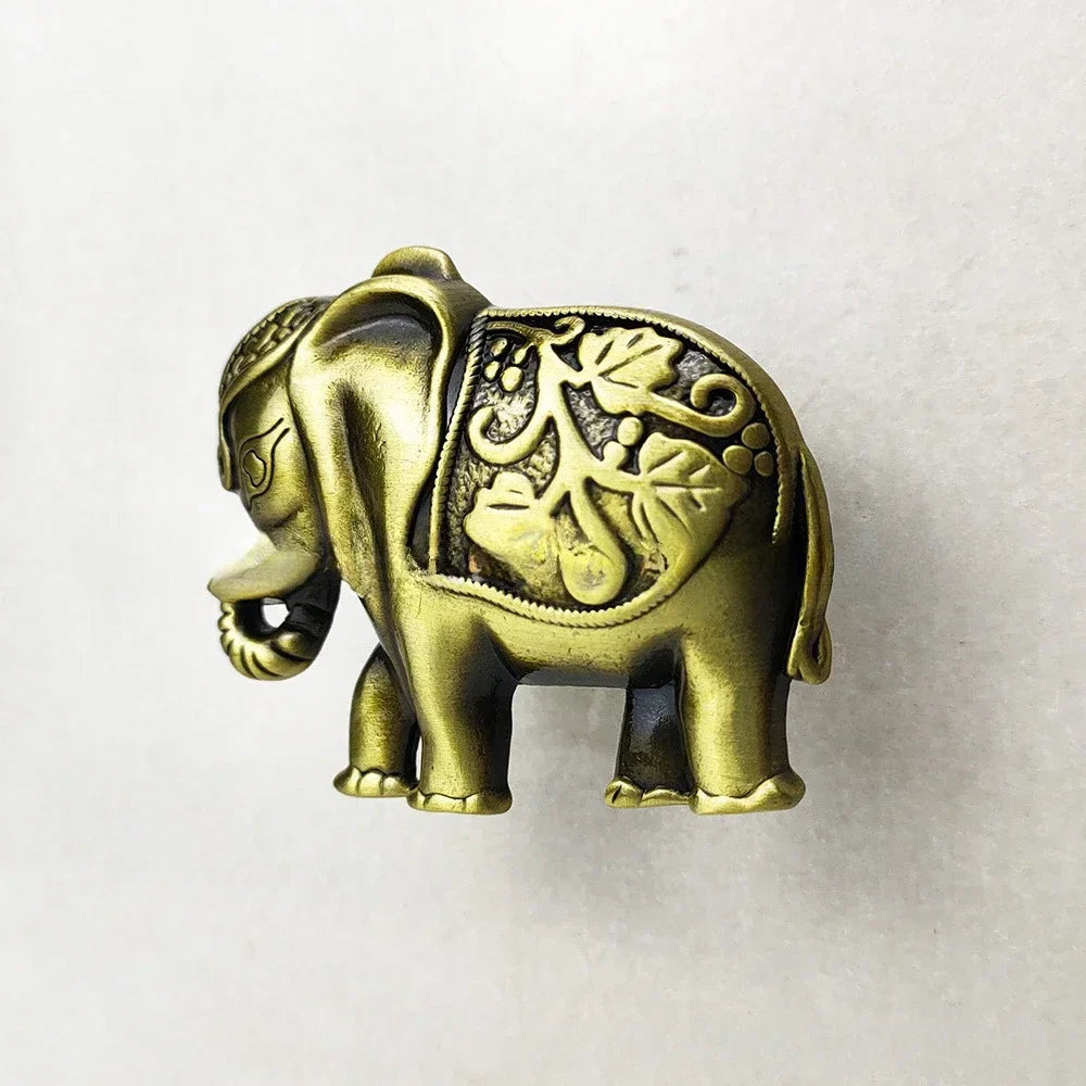Elephant Cabinet Knobs | Retro Zinc Alloy Drawer Pulls 50 Pack