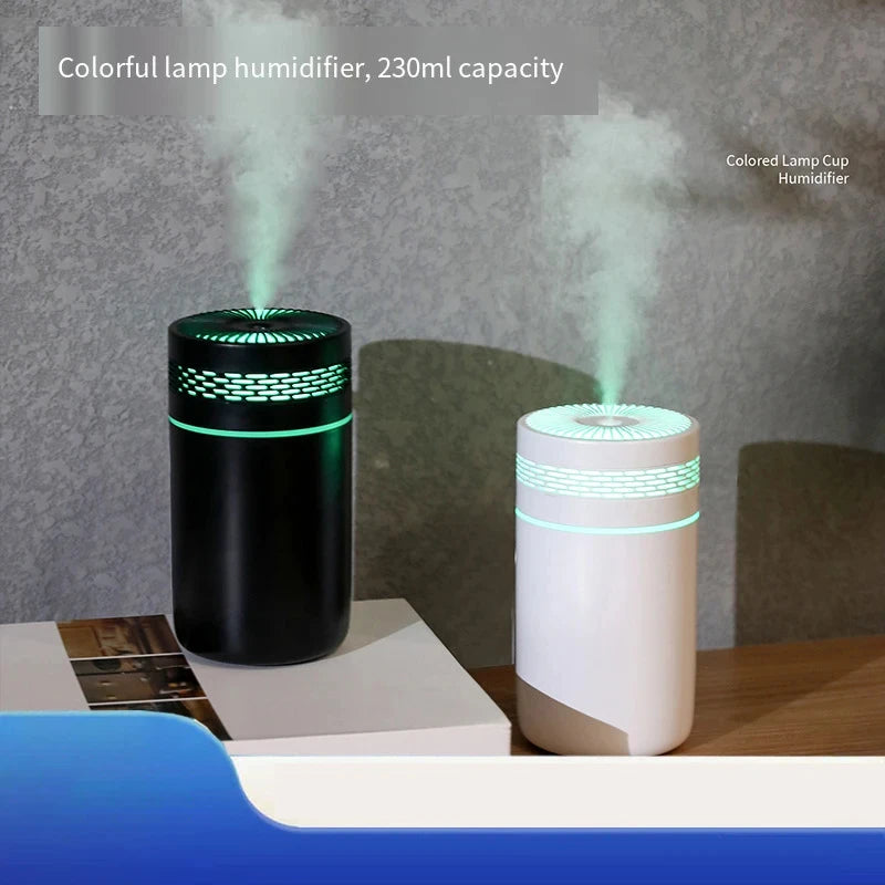 Mini Car & Home Aroma Humidifier | 7-Color LED, USB