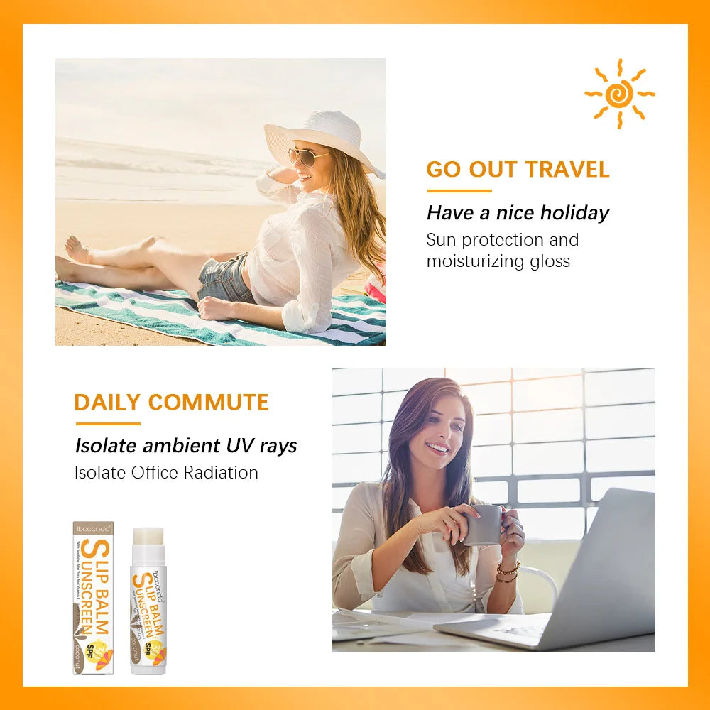 New Sunscreen Lip Balm SPF30 Hydrating Lip Sunblock For Protects Travel Size Sunscreen For Lips Soothes And Moisturizes Lips Sun Peaceful Pleasures Health and Wellness