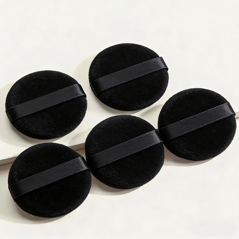 Powder Puff Makeup Sponge Set 5-10 Pcs | Washable Round Puff