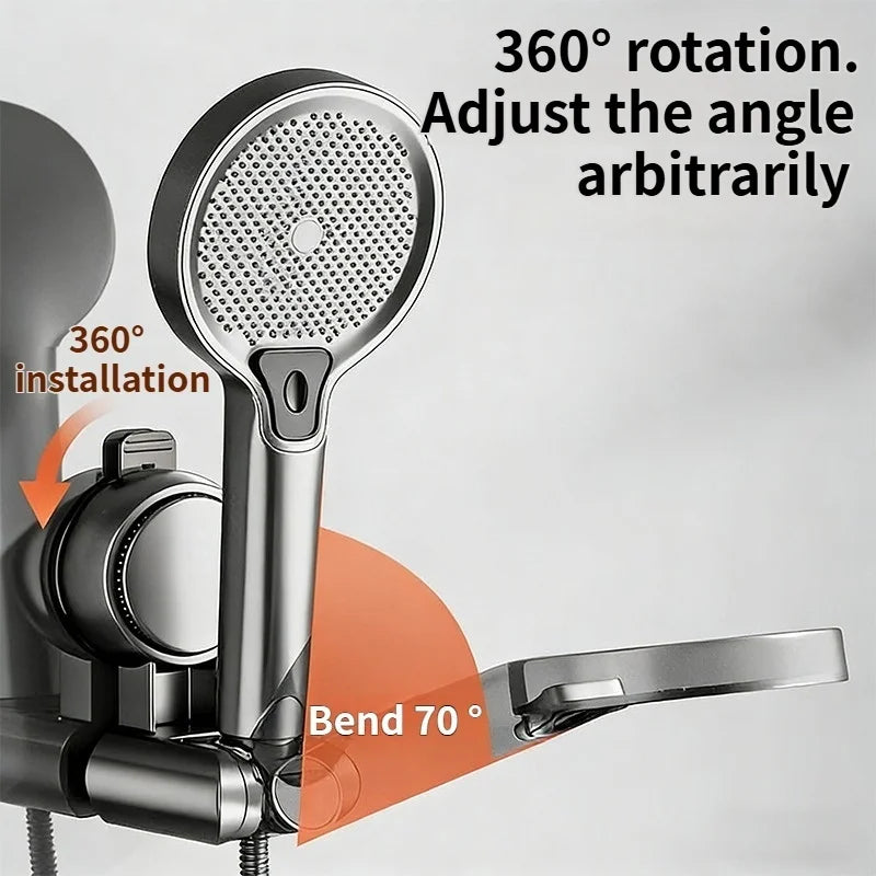 No-Drill Suction Cup Shower Head Holder – Adjustable Bracket