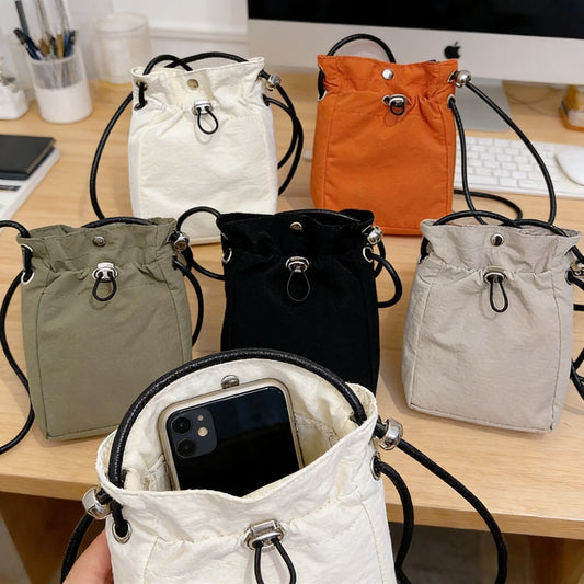 Nylon Crossbody Phone Purse | Small Smartphone Bag & Zipper Crossbody Phone Bag Peaceful Pleasures Health and Wellness