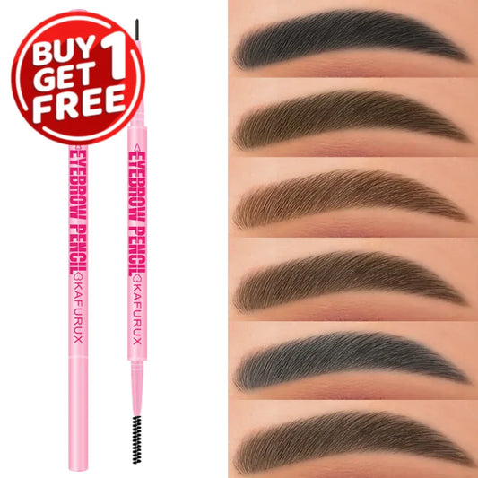 KAFURUX 6-Color Ultra-Fine Waterproof Eyebrow Pencil & Brush Eyebrow Pencil Oasis Select