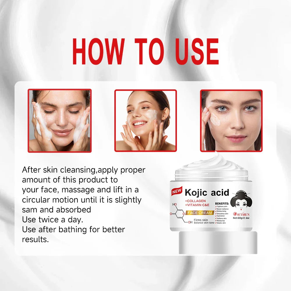 SUYARUN Kojic Acid & Vitamin E Brightening Face Cream