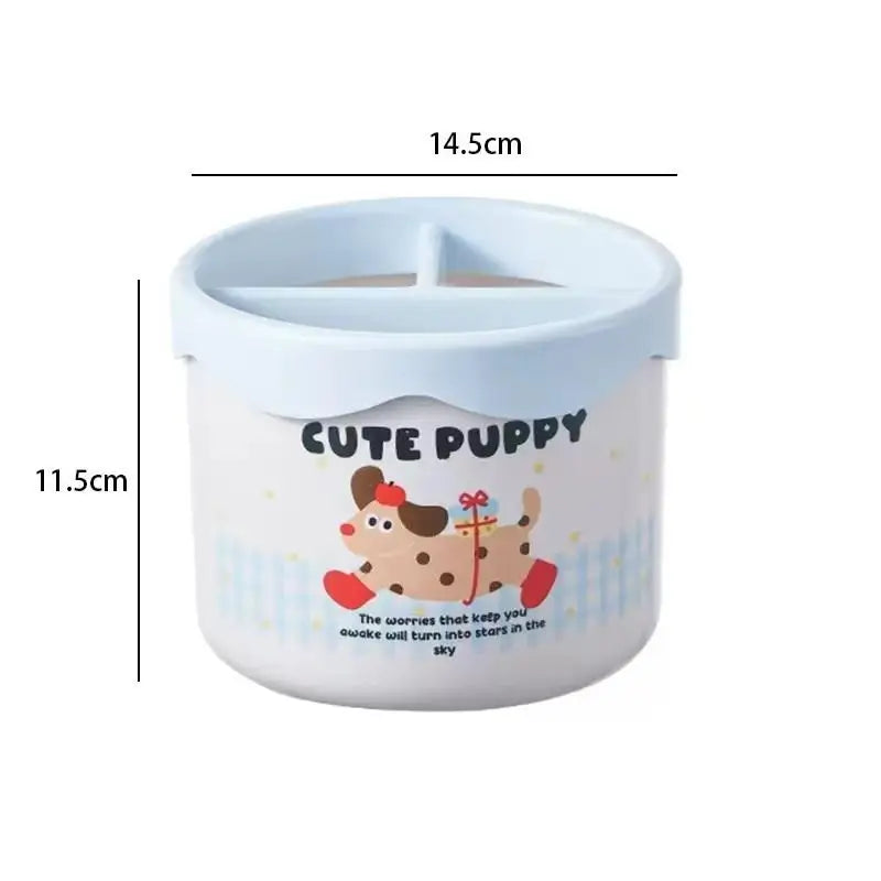 Cute Cartoon Makeup Brush Holder & Desktop Organizer