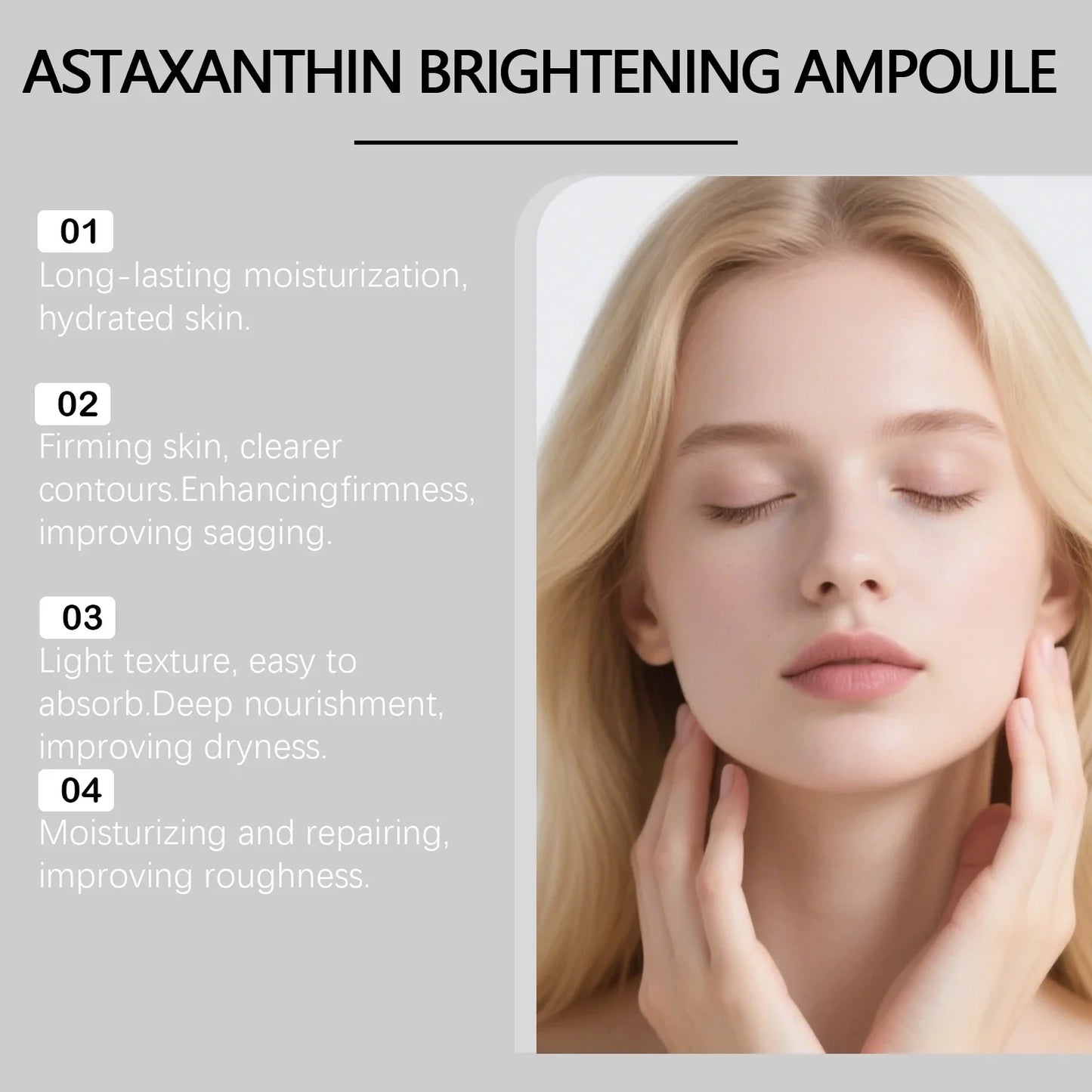 Astaxanthin Hydrating Face Serum – Firming & Brightening 30ml