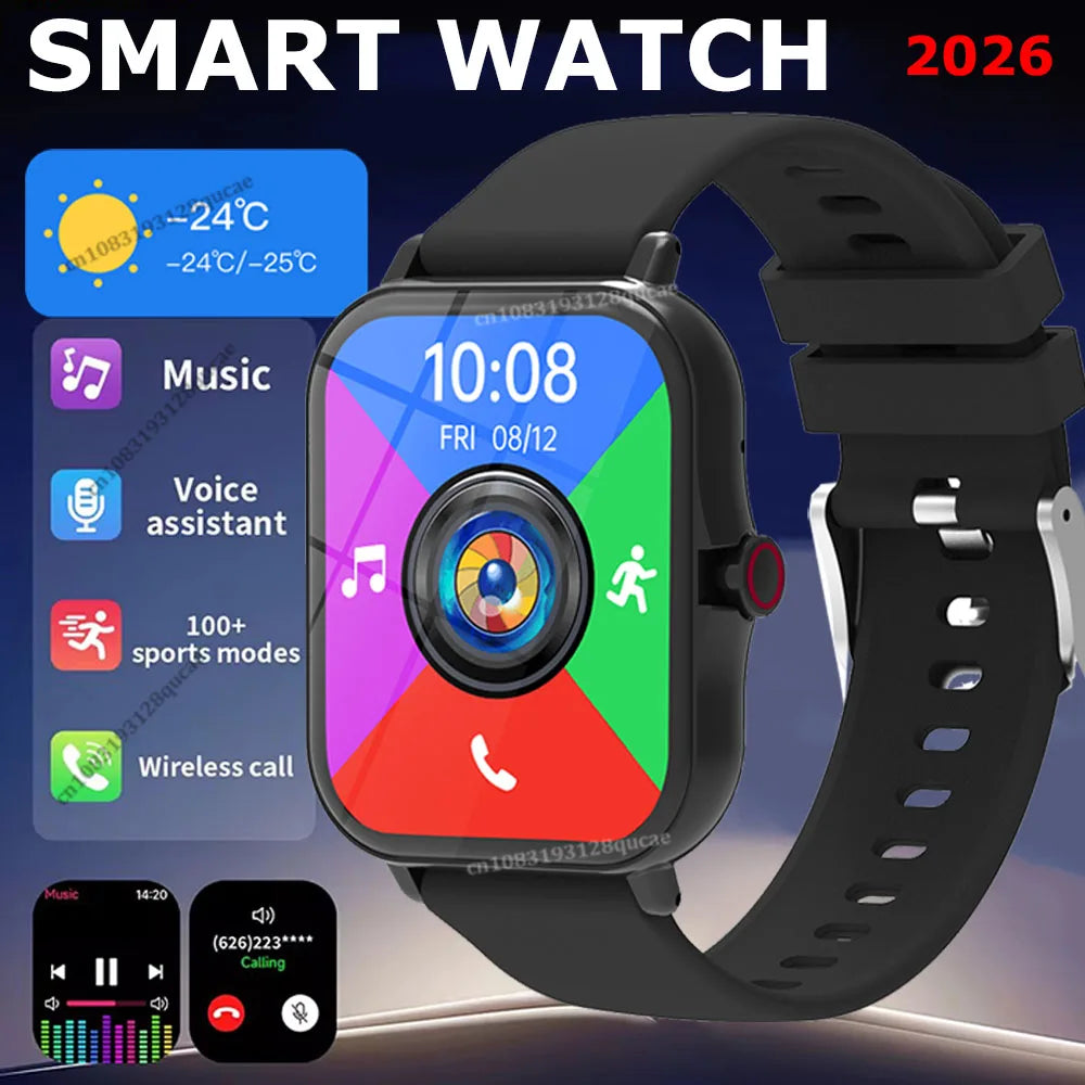 Smart Watch 1.83" Bluetooth Calls Heart Rate Fitness Tracker