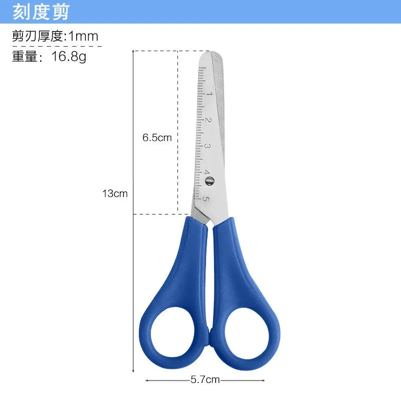 Graduated Safety Scissors with Ruler – Student & DIY Crafts