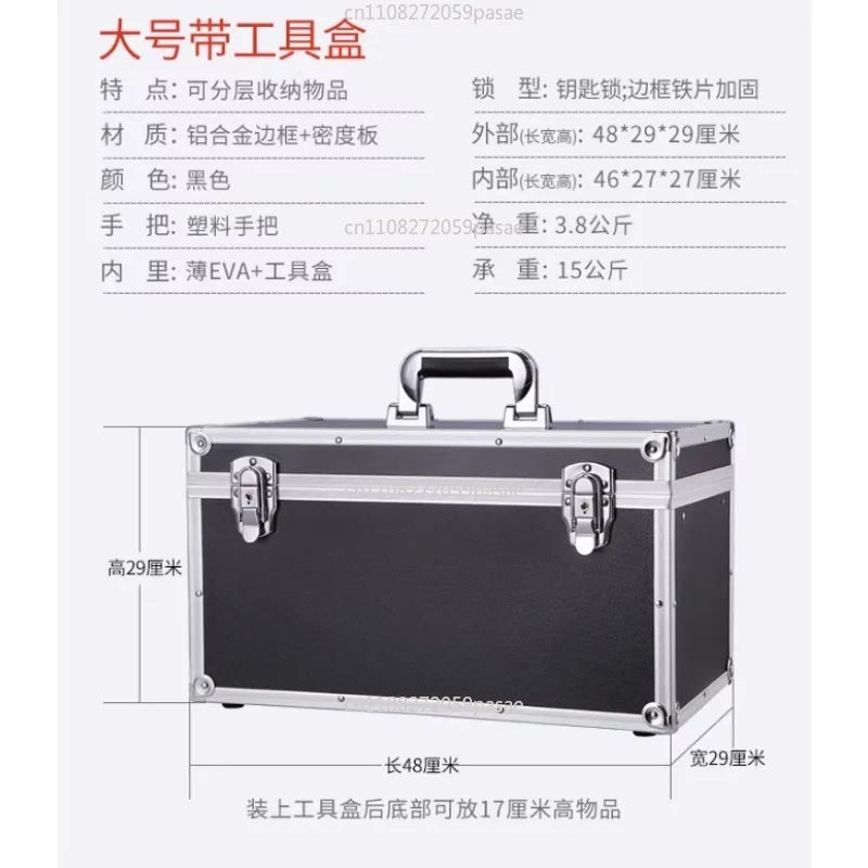 Aluminum Frame Multi-Layer Lockable Tool Storage Box