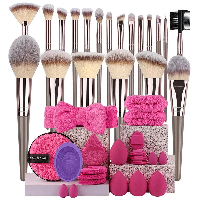 RUNTOIN 20-Piece Professional Makeup Brush Set | Soft & Fluffy