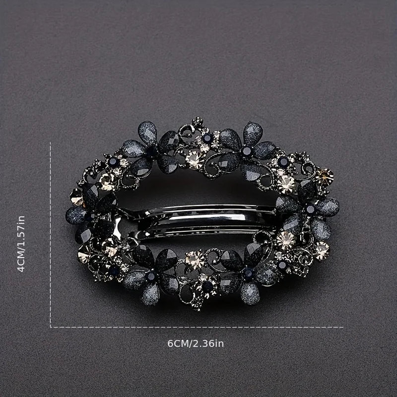 Vintage Hollow Alloy Flower Hair Clip | Women's Barrette