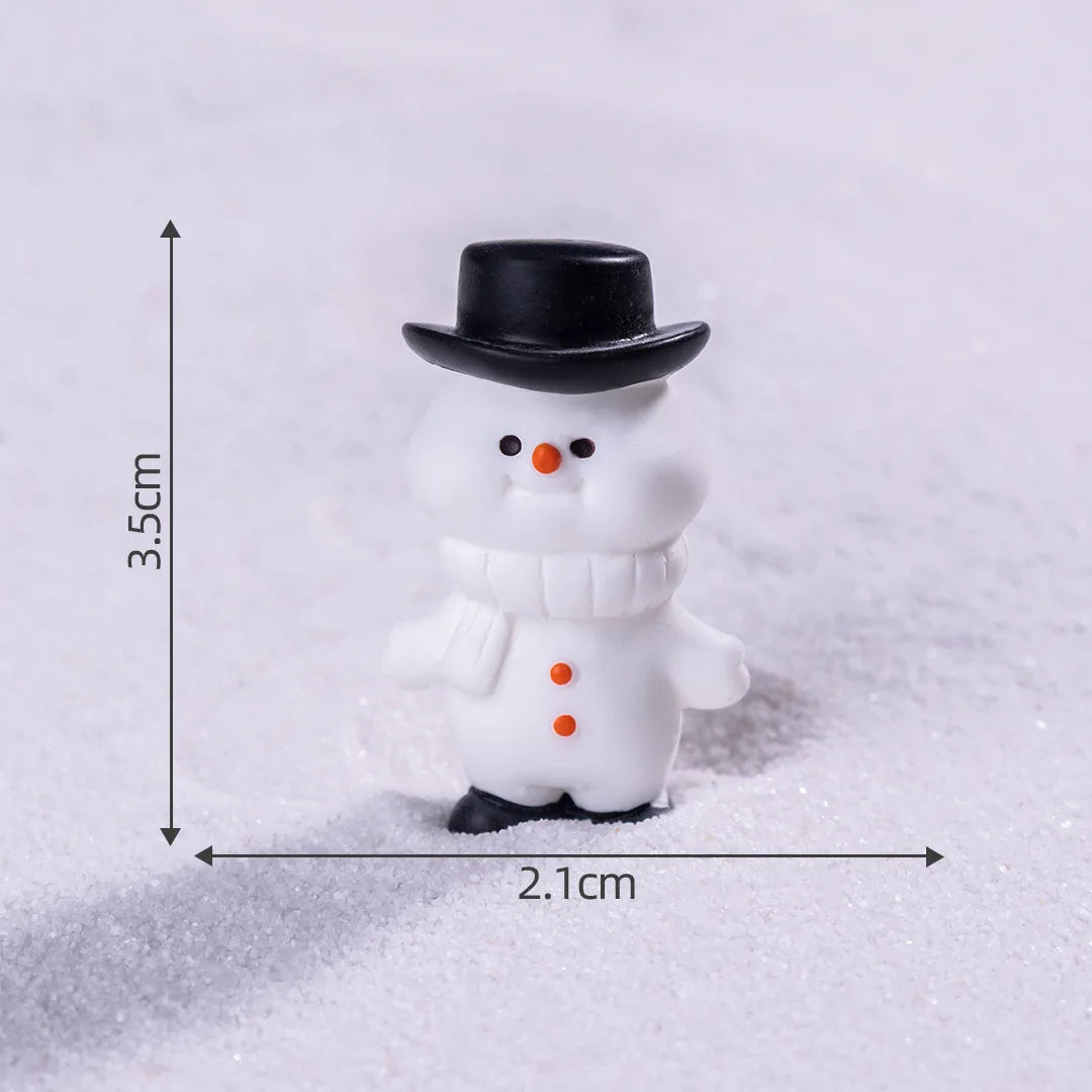 Creative Mini Santa Claus Elk Snowman Christmas Tree Resin Car Home Ornaments Micro Landscape Decoration DIY Accessories Gifts Peaceful Pleasures Health and Wellness 7