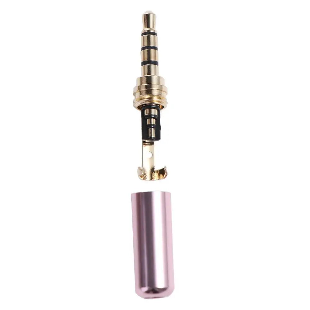 Wire Clamp Earphone Repair 4 Poles Plug Welding Head 3.5mm Male Plug Headphone Jack Plug 3.5mm Audio Connector 3.5 Jack Adapter Peaceful Pleasures Health and Wellness