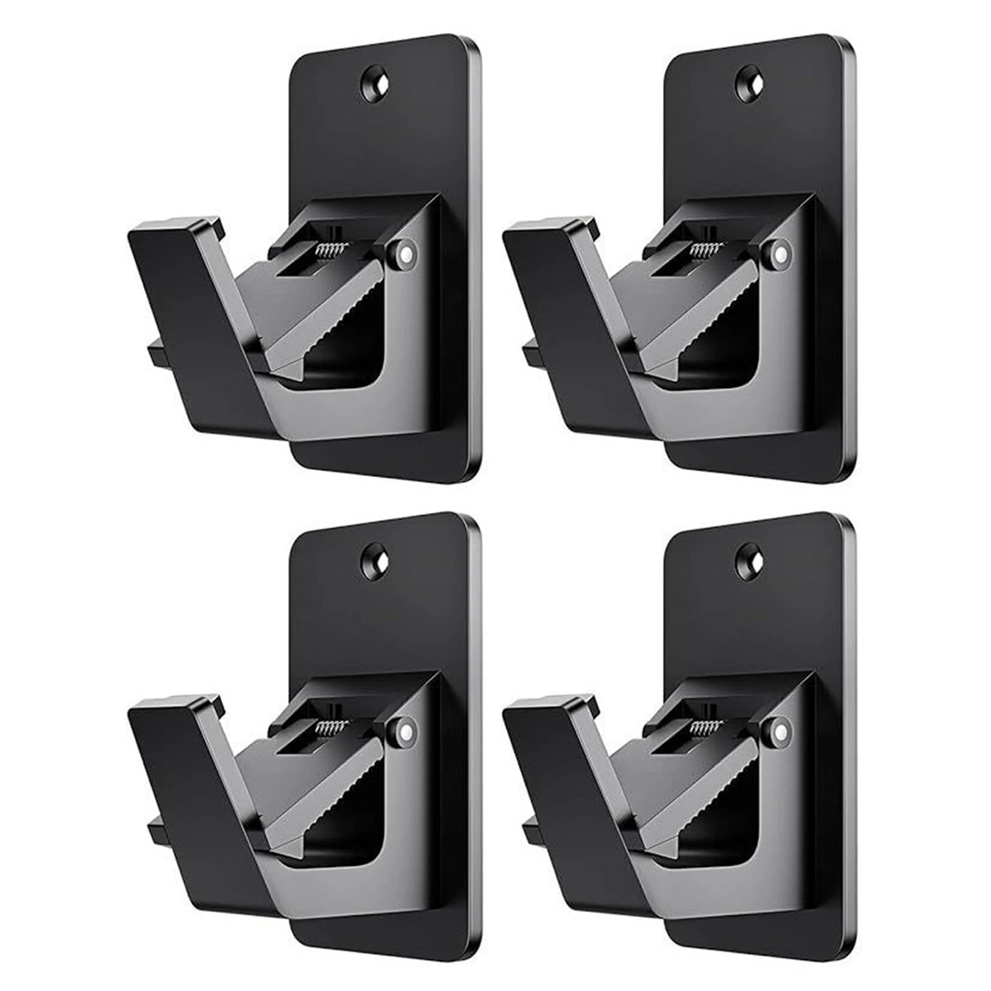 2/4pcs Curtain Rods Nail-Free Adjustables Curtain Rod Hooks No Drill Curtain Rod Brackets Self Adhesive Curtain Rod Holders Peaceful Pleasures Health and Wellness Two Pairs