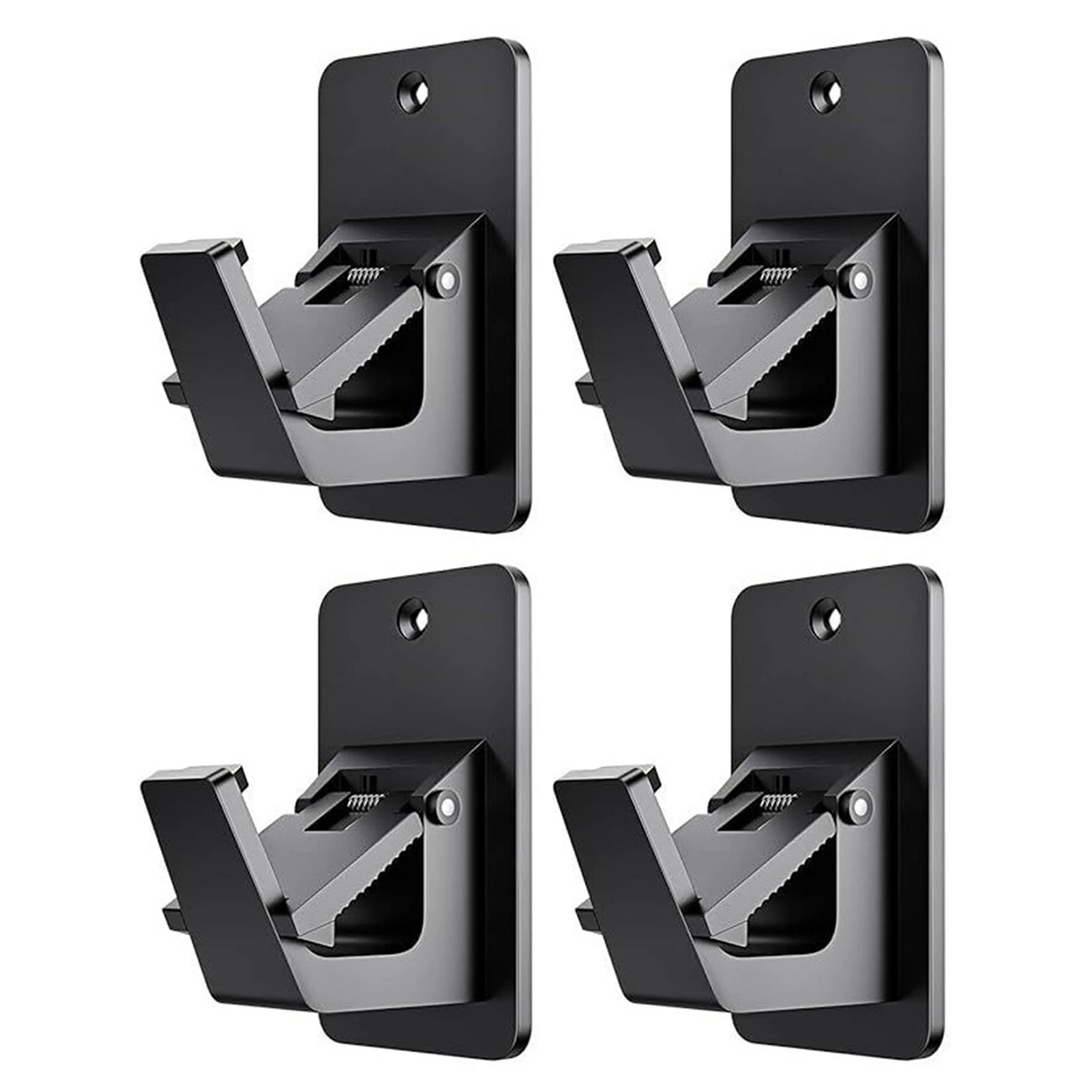 2/4pcs Curtain Rods Nail-Free Adjustables Curtain Rod Hooks No Drill Curtain Rod Brackets Self Adhesive Curtain Rod Holders Peaceful Pleasures Health and Wellness Two Pairs