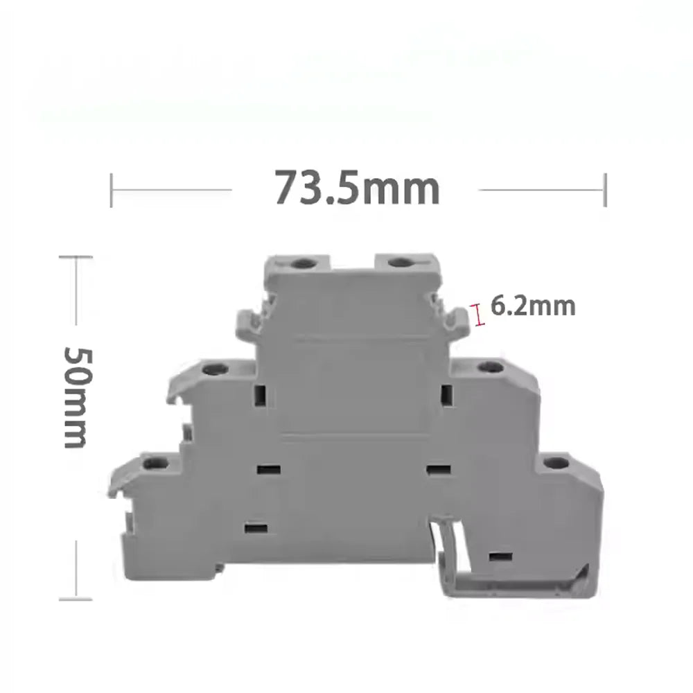 10pcs DIKD-1.5 UK Three-layer Wiring Terminal DIKD1.5 Sensor Terminal 0.2-2.5mm² Wire Rail Type Screw Terminal Block Peaceful Pleasures Health and Wellness DIKD 1.5-Gray