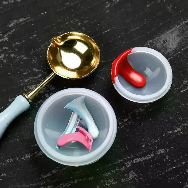 Wax Seal Stamp Silicone Scraper Spoon Cleaning Tool Set DIY Wax Craft Tool Set Peaceful Pleasures Health and Wellness