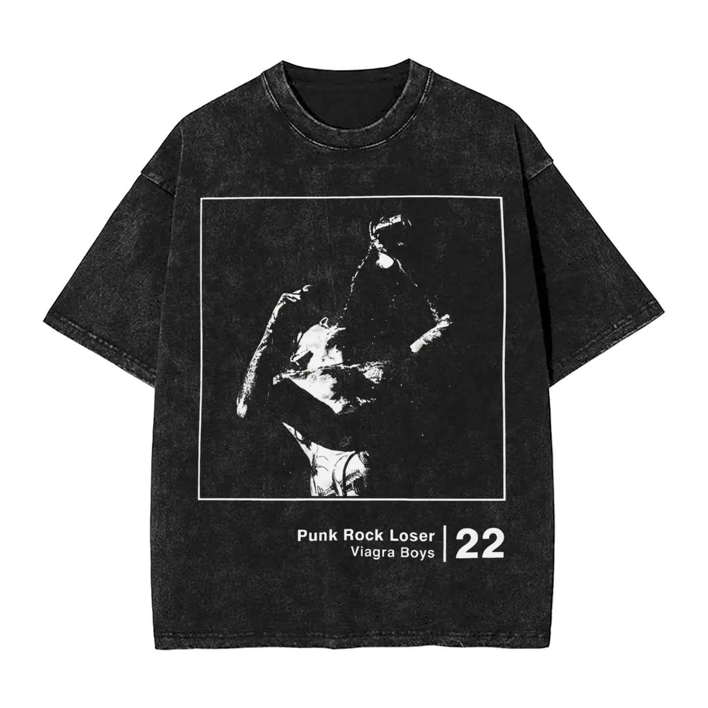 Viagra Boys Vintage Washed Graphic Tee | Men's Cotton Crewneck Men's Graphic Tee Peaceful Pleasures Health and Wellness 2 S