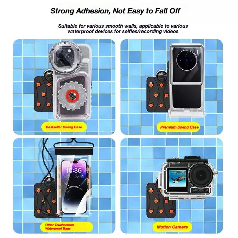 Suction Cup Mount for Insta360 & DJI Action Camera | Waterproof