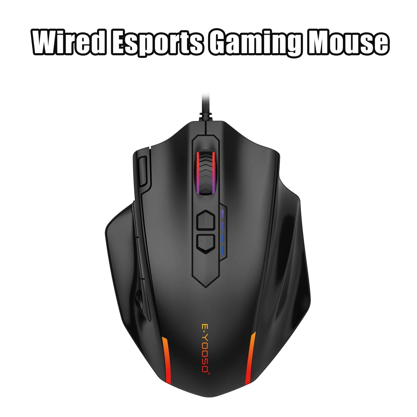 E-YOOSO X-41 Wired Gaming Mouse 12400 DPI 11 Programmable Buttons & Mode Switch Button USB Wired Mice For Computer PC Laptop Mac Peaceful Pleasures Health and Wellness