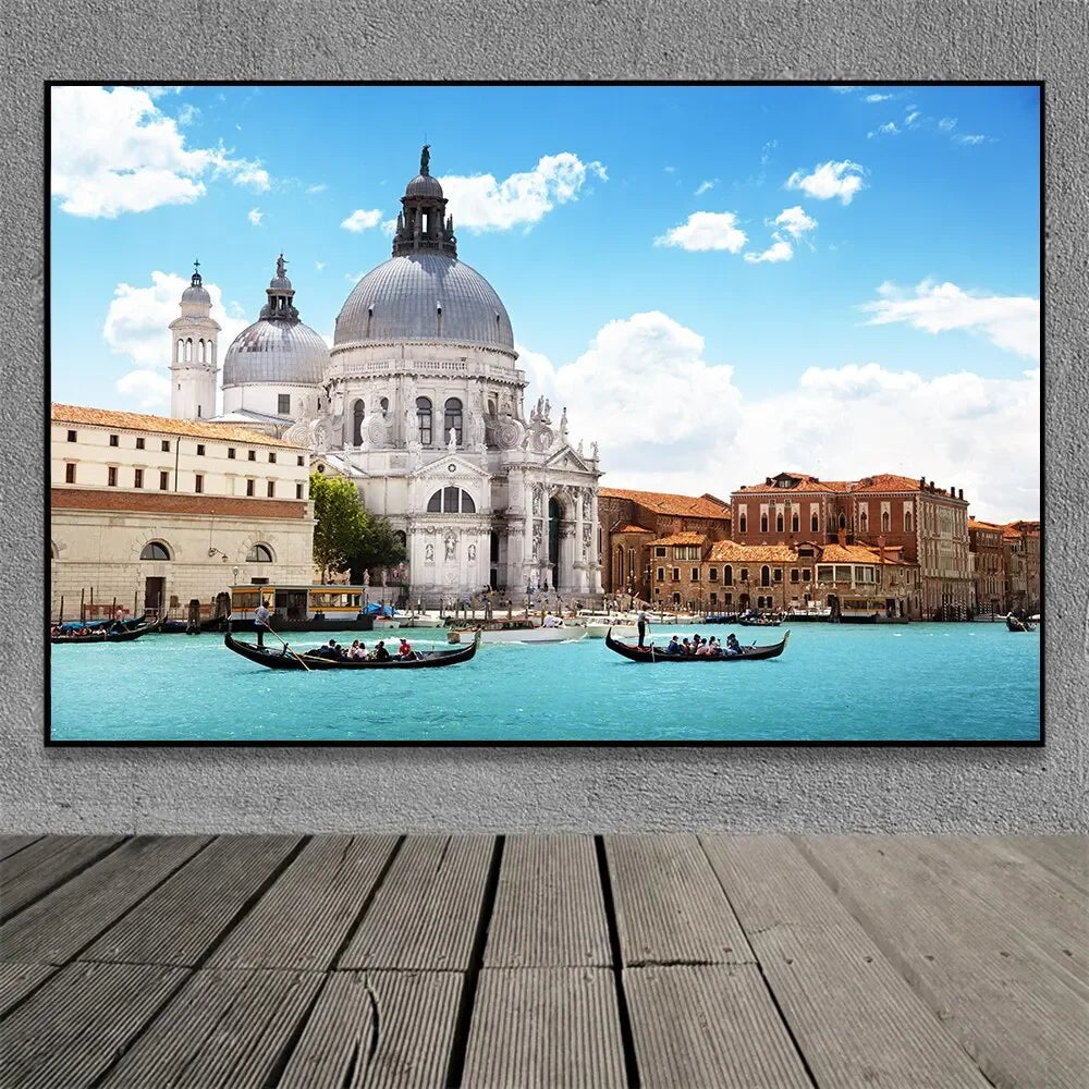 Famous Venice Italy Canvas Painting Wall Art Sunset Natural Scenery Pictures Posters and Prints for Living Room Home Decorati Peaceful Pleasures Health and Wellness