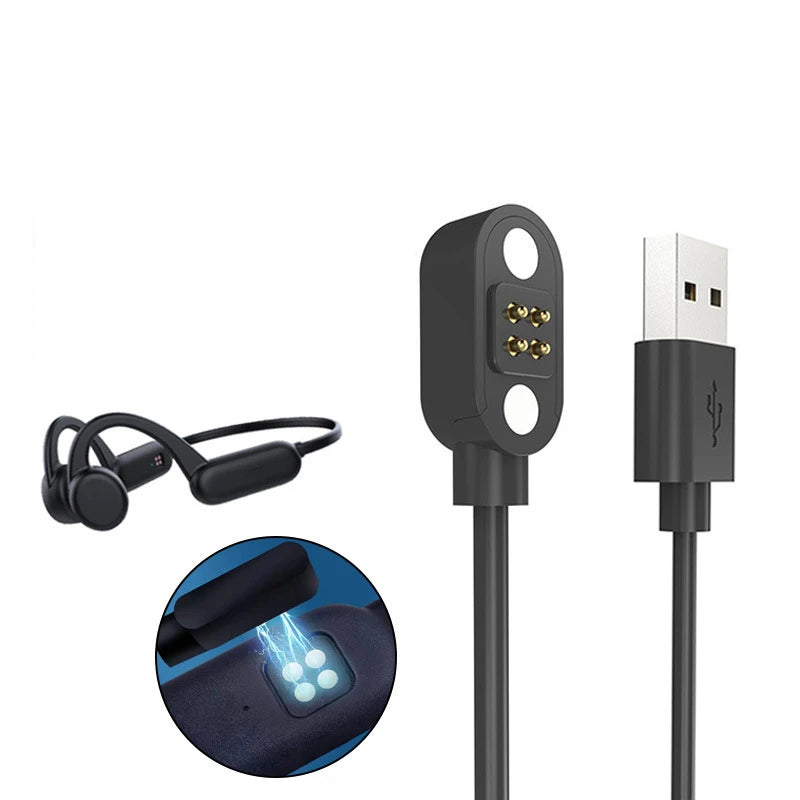 For YUANS Bluetooth-Compatible Headset X18Pro X8 X7 Magnetic Charging Cable for NANK Runner Pro Charger Peaceful Pleasures Health and Wellness