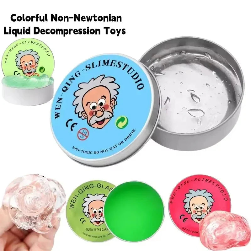 Crystal Bouncy Slime DIY Putty Toy Set – Reusable Color Clay