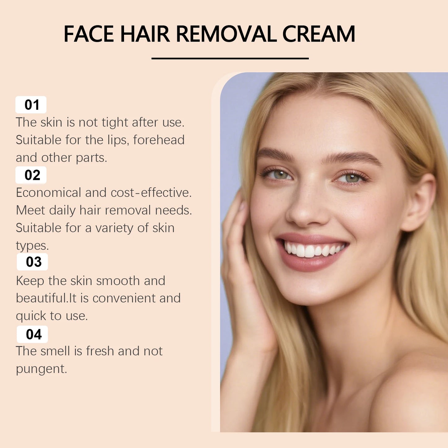 Coconut Facial Hair Removal Cream – Upper Lip & Chin | Jaysuing