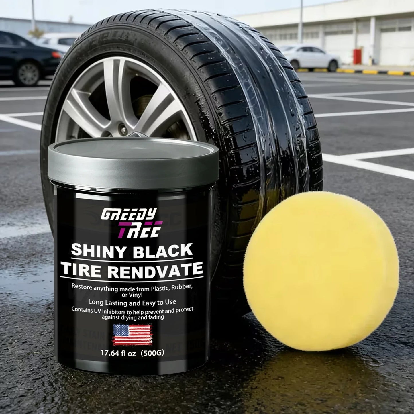 Tire Shine & Restorer | UV Protection for Tires, Plastic & Vinyl