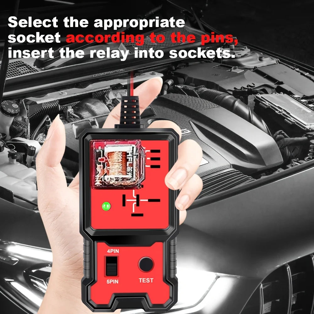 Led Indicator Light Car Battery Tester, Automotive Electronic Relay Tester, Universal Type, 12V, Without Battery Peaceful Pleasures Health and Wellness