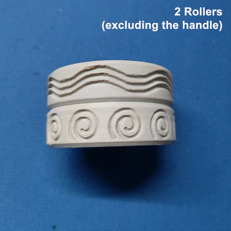 Egyptian Clay Texture Roller Stamp – Pottery & DIY Craft Tool