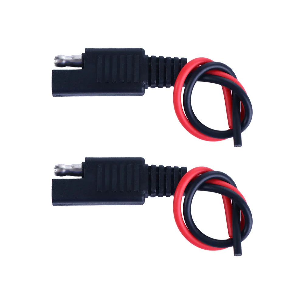 Quick Disconnect Car Jump Starter Solar Plug SAE Connector Cable Battery Plug Wire Extension Cable Power Automotive Cable Peaceful Pleasures Health and Wellness 2pcs-set