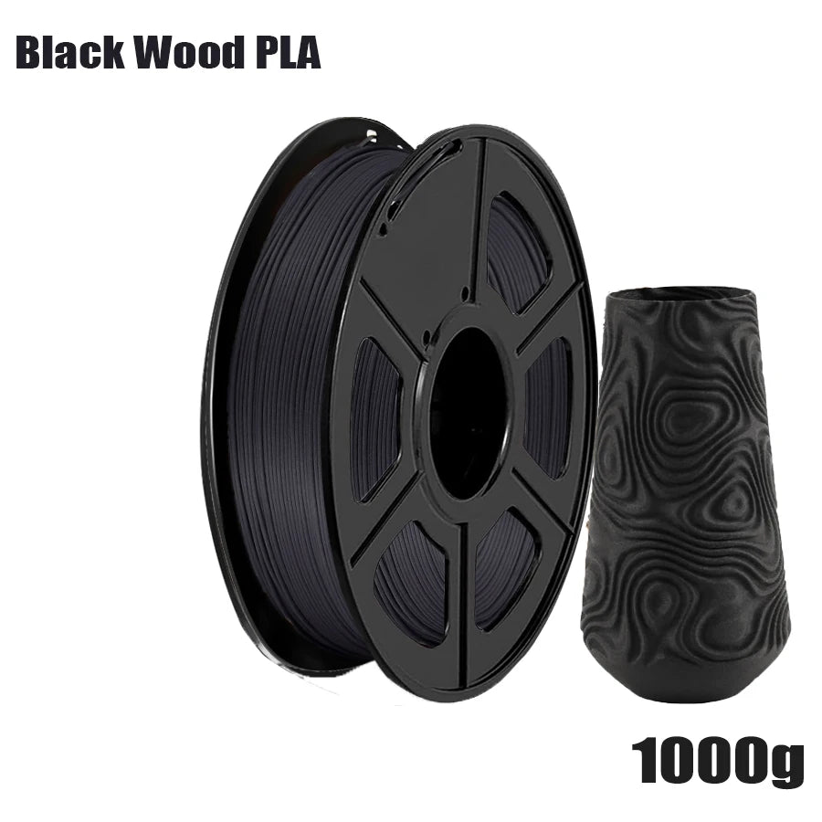 Wood PLA Filament 1.75mm Bundle – 4 Colors, Vacuum Packed