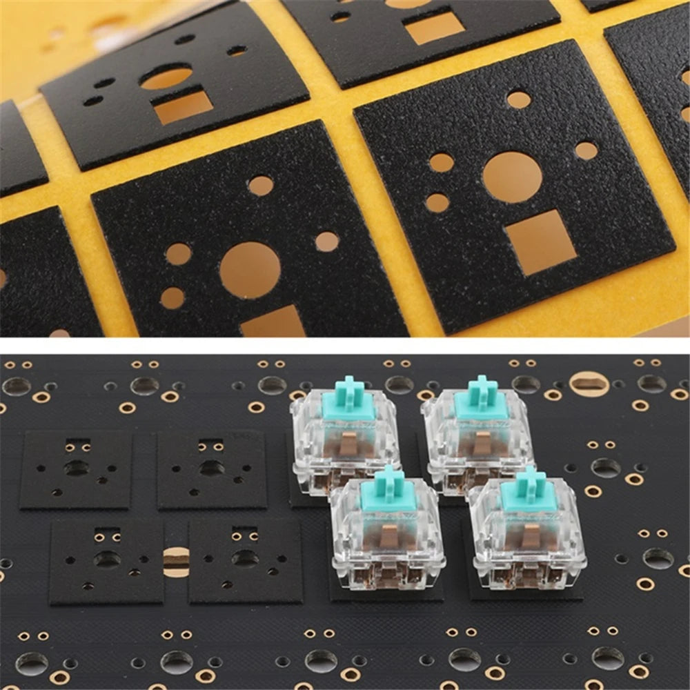 120 Pieces Mechanical Keyboard Switch Sticker Noise Dampener Foam Sound Reduction Insulation Film for Switch Stabilizer Dropship Peaceful Pleasures Health and Wellness