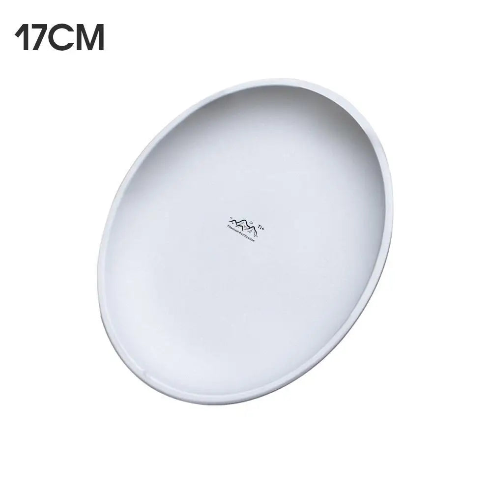 Titanium Camping Plates Set – Lightweight Stackable Outdoor Plates