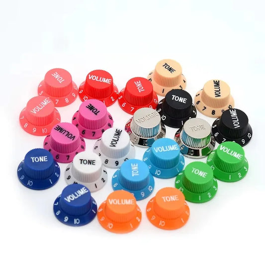 Black Plastic Volume Tone Control Knob Electric Guitar Pickup Peaceful Pleasures Health and Wellness