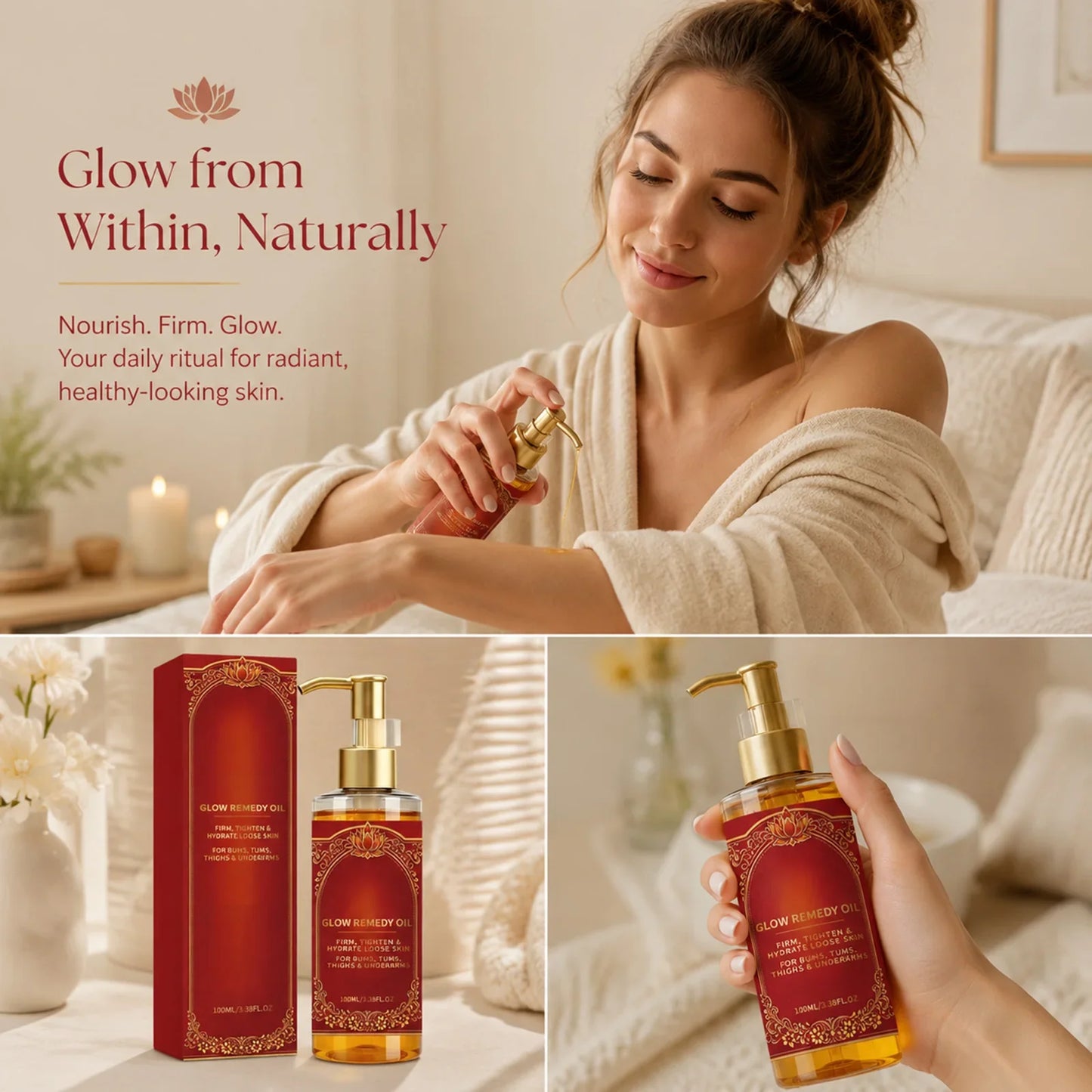 Glow Remedy Firming Body Oil – Hydrate & Tighten Skin 100ml