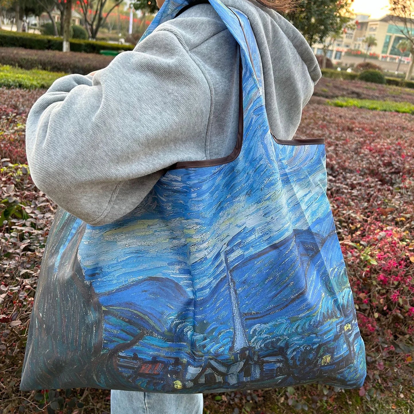Large Foldable Reusable Nylon Shopping Bag – Travel Tote