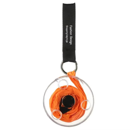 Foldable Disc Shopping Bag – Reusable Eco Grocery Tote Reusable Shopping Bag Oasis Select Orange