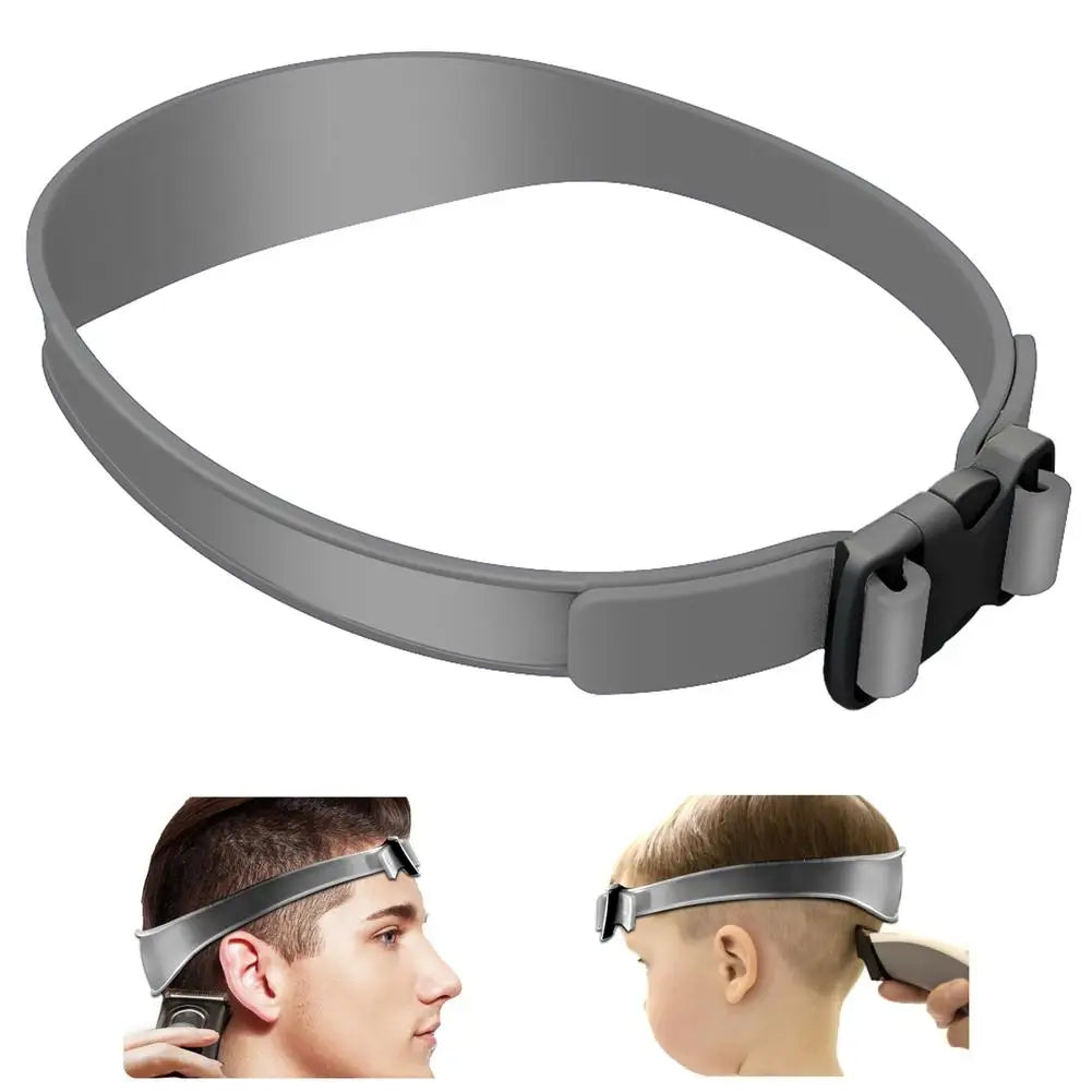Adjustable Hair Trimming Guide Set Neckline Shaving Template,DIY Self Haircutting System, Shaving Straight Neck Hairline Tool Peaceful Pleasures Health and Wellness gray