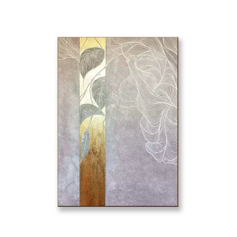 High Quality Beautiful Abstract Lines Oil Painting On Canvas For Home Wall Decor Pure Hand Painted Gold Poster Mural For Bedroom Peaceful Pleasures Health and Wellness