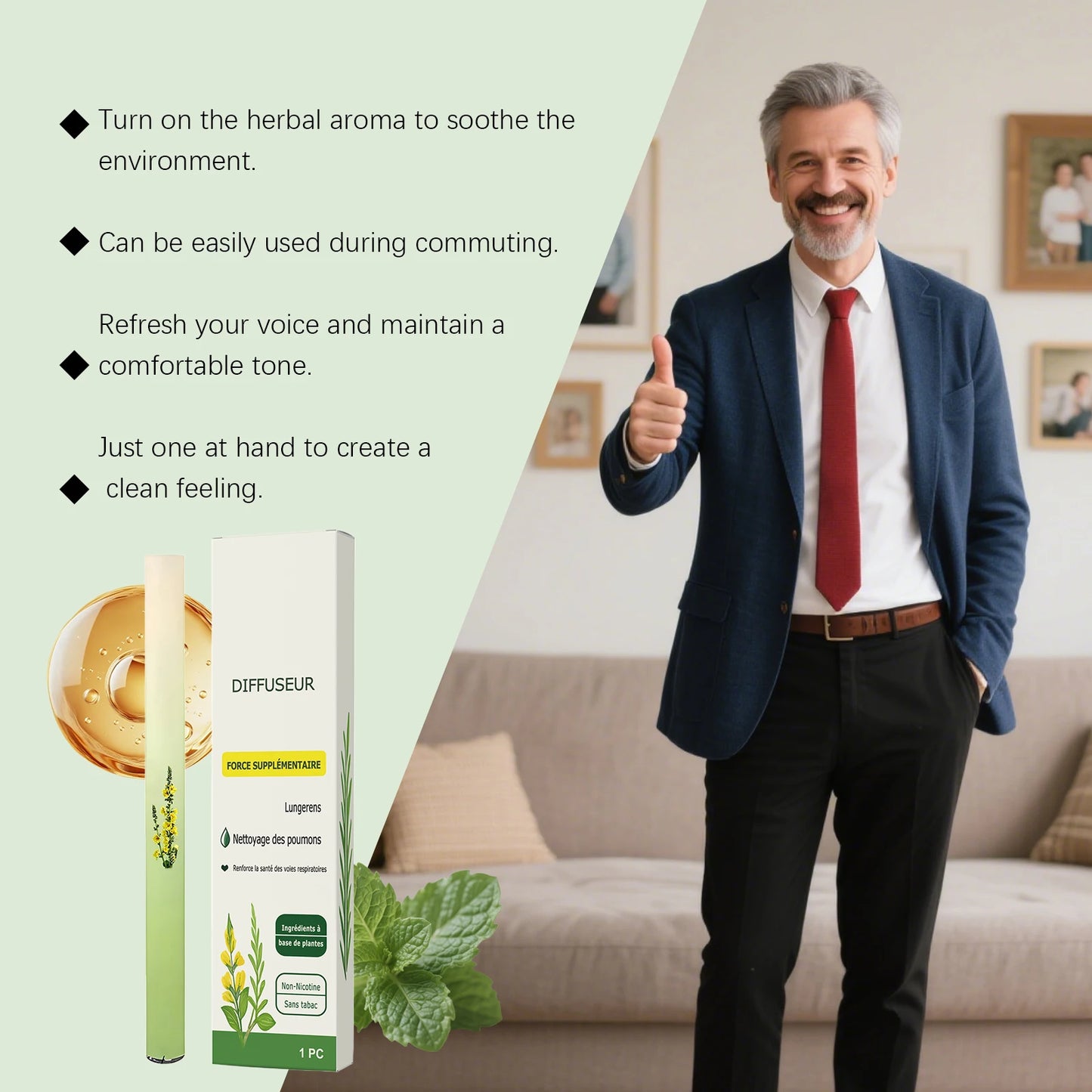 Herbal Aromatic Breathing Stick – Fresh Breath Inhalation Pen