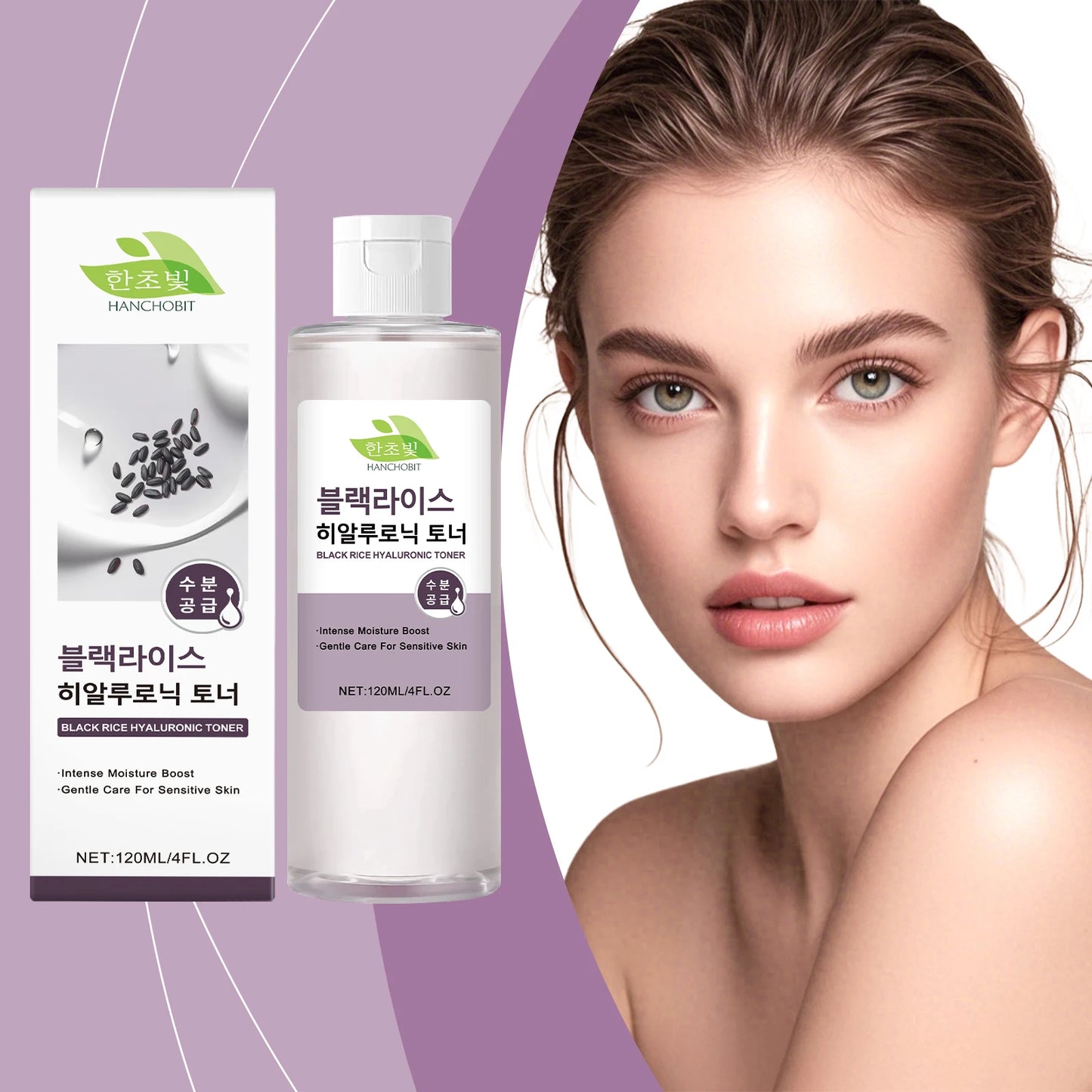 Hanchobit Black Rice Hyaluronic Acid Toner 120ml – Hydrating