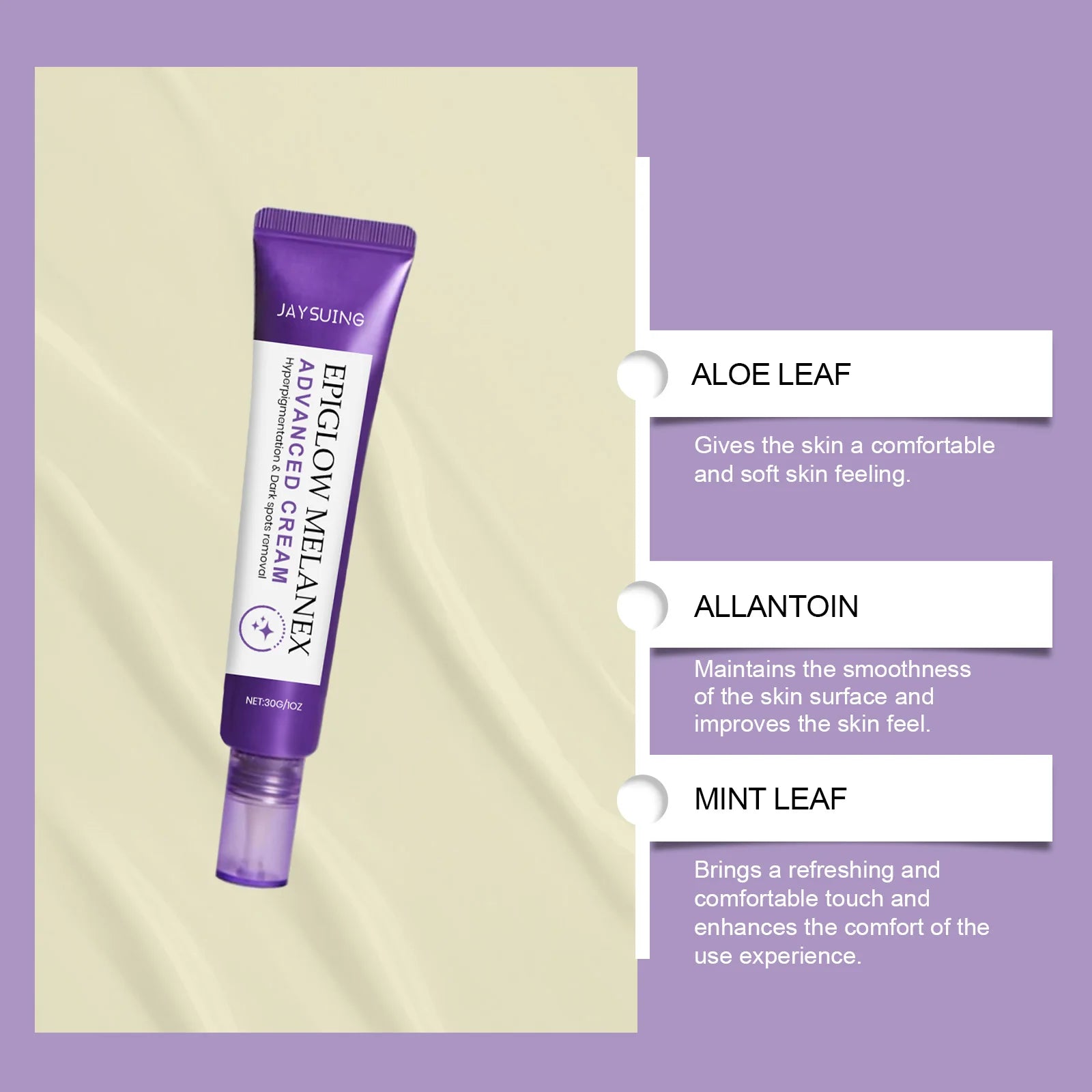Removing Spots Cream Anti-Aging Lighten Melasma Melanin Pigmentation Moisturize Brighten Even out Skin Anti-Freckle Face Cream Peaceful Pleasures Health and Wellness