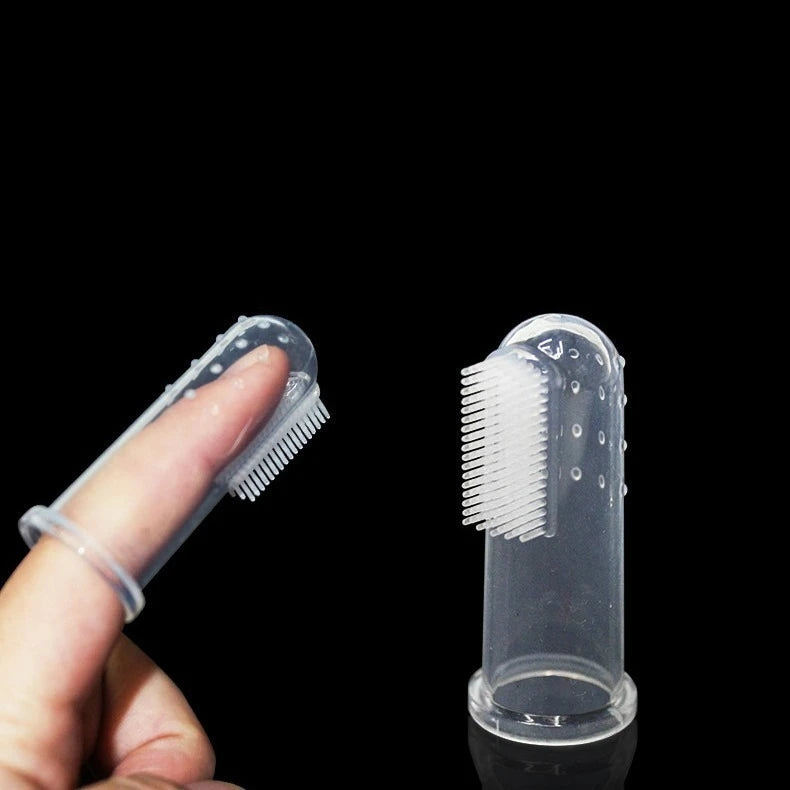 Silicone Pet Finger Toothbrush for Dogs & Cats – Soft Dental